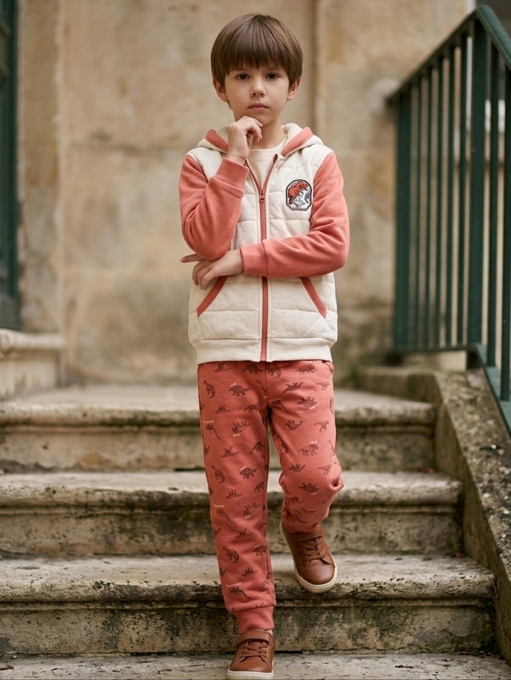 NWT Free Planet 2-Piece Dinosaur Jacket & Jogget Set ~sz 4T